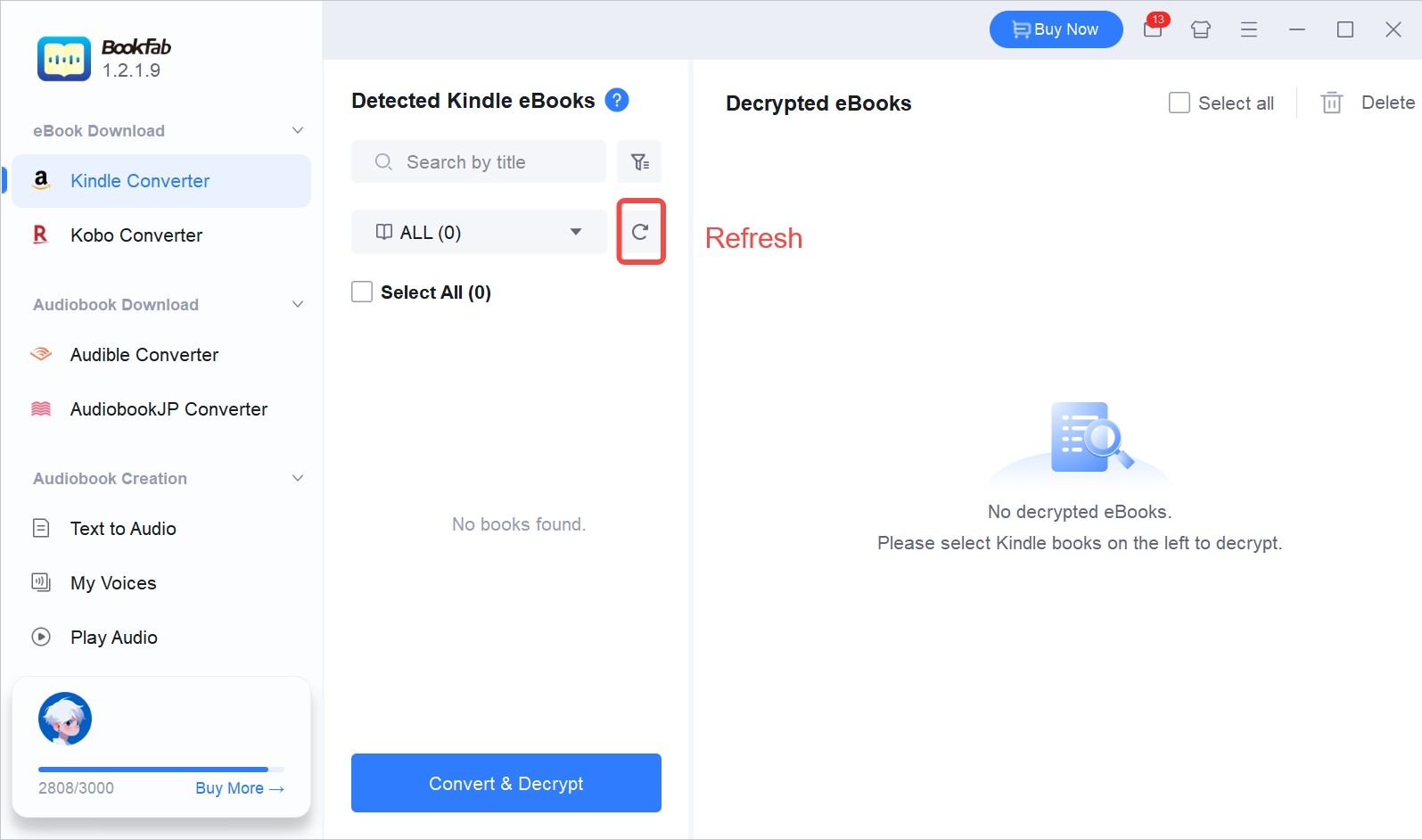 Convertir des livres Kindle en PDF avec BookFab
