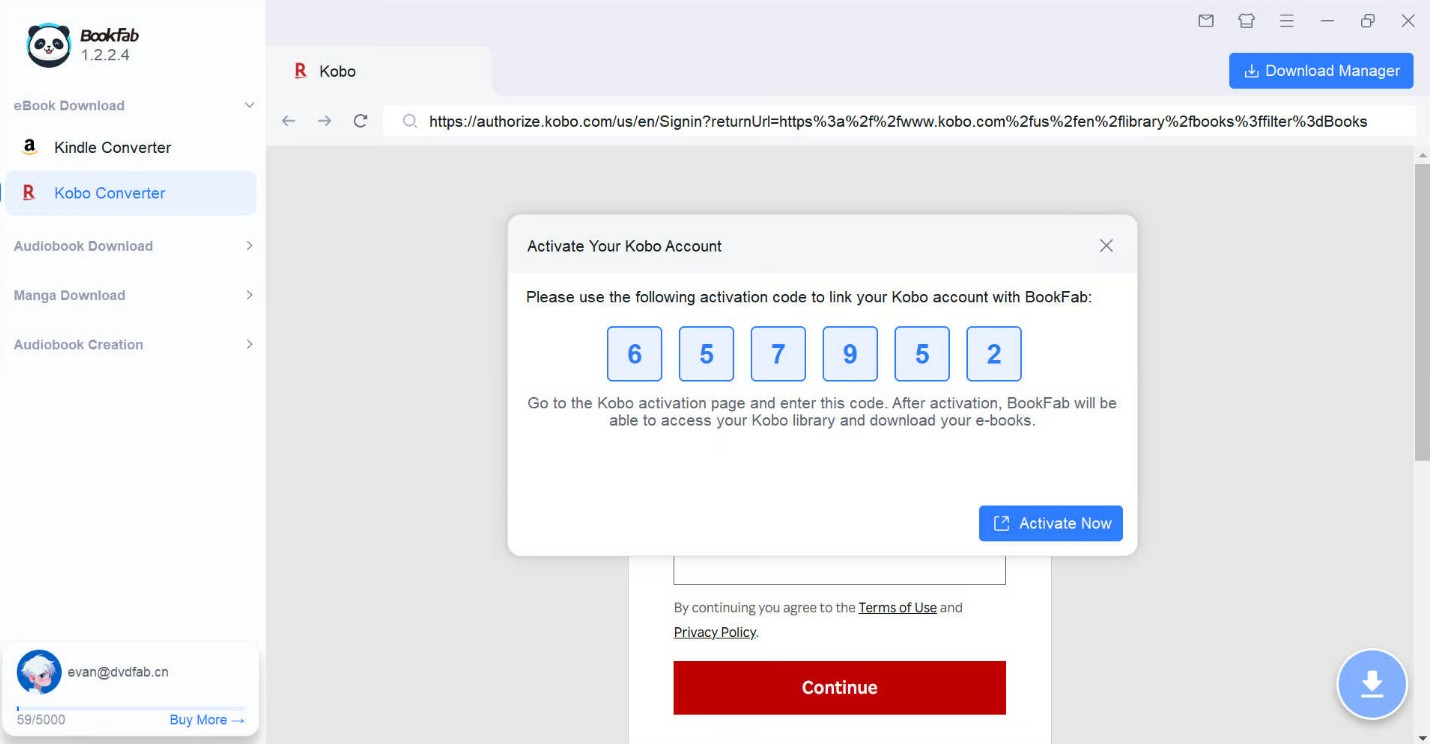 Supprimer le DRM des eBooks EPUB avec BookFab Kobo Converter