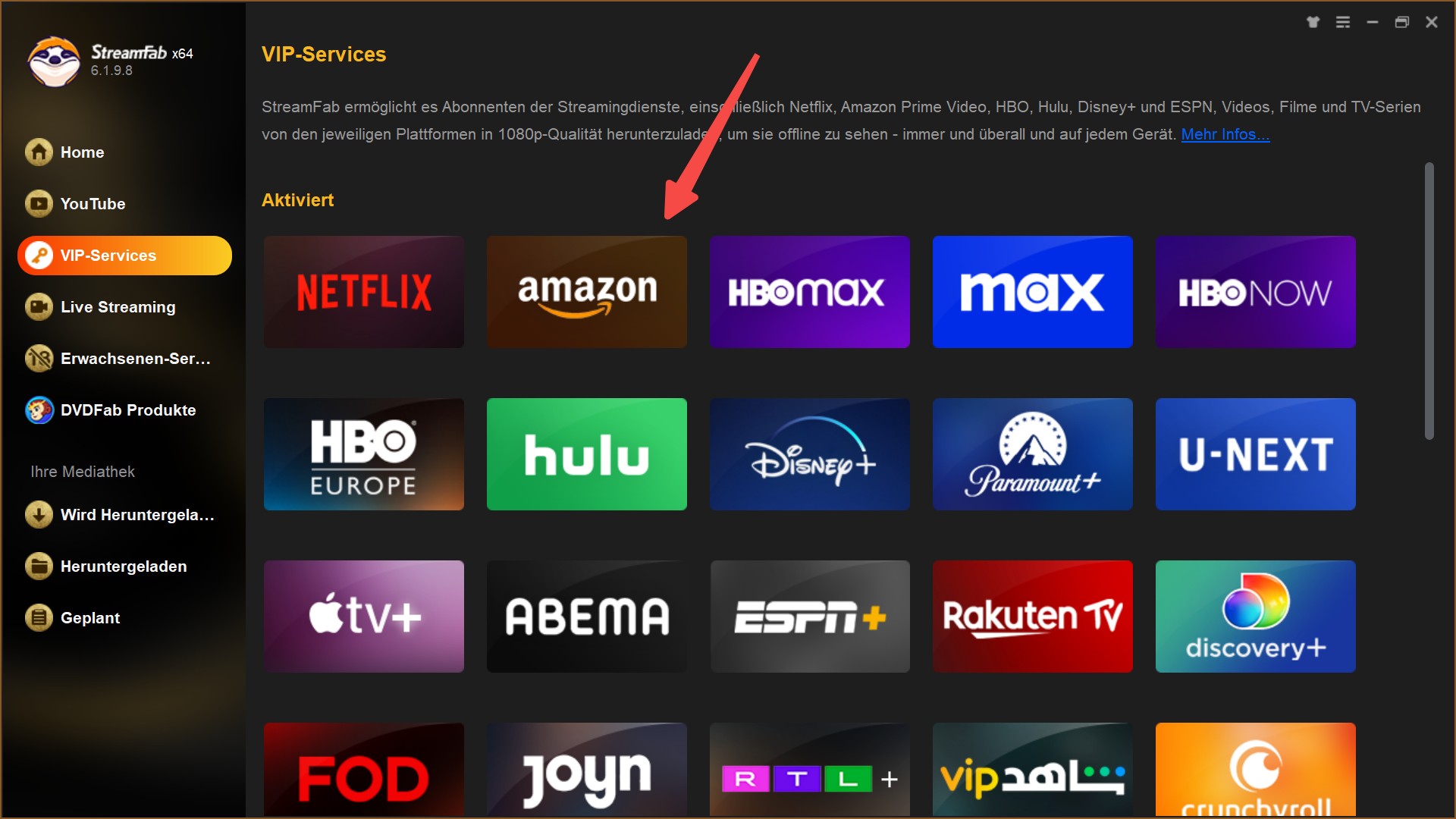 Anleitung zum Amazon Videos Download mit StreamFab Amazon Downloader