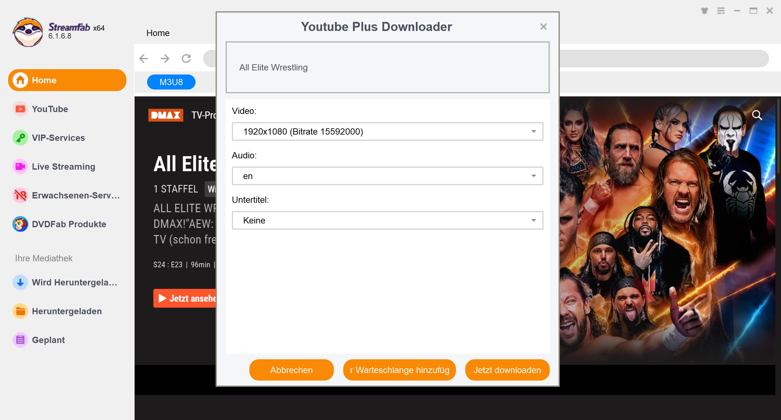Detaillierte Schritte zum Herunterladen von DMAX Videos