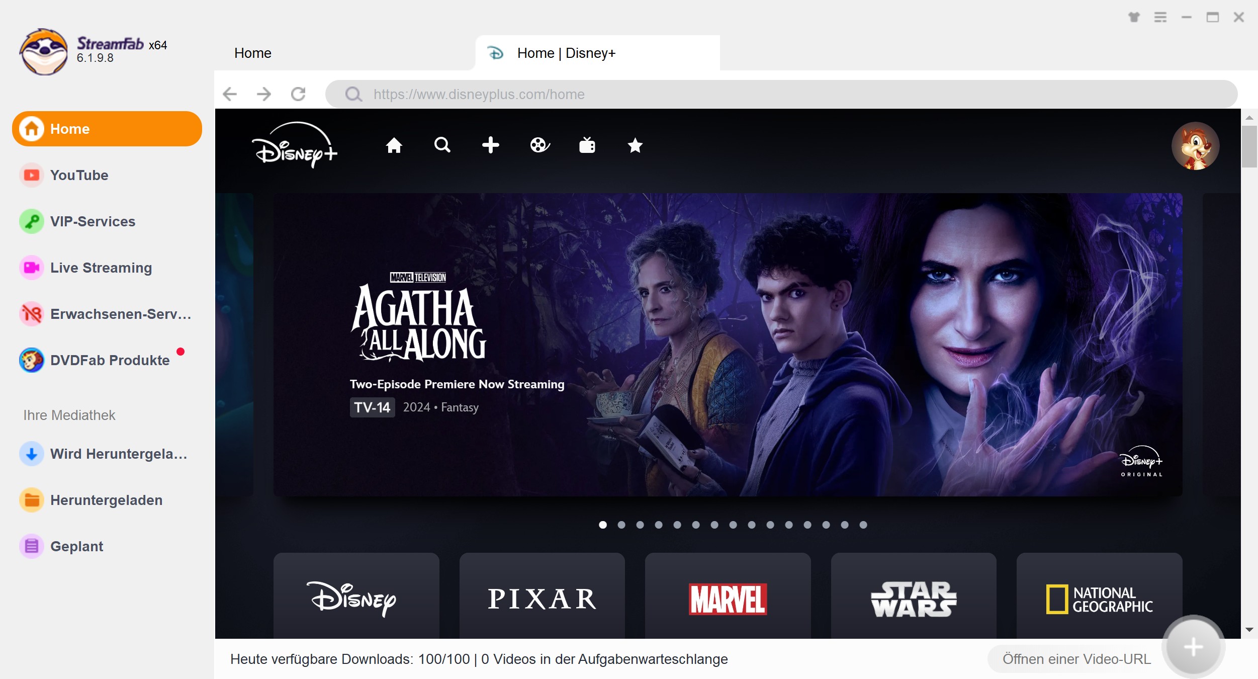 StreamFab Disney+ Downloader – Disney+ lädt nicht lösen