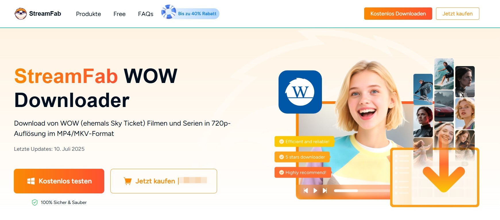 Bessere Alternative: StreamFab WOW Downloader