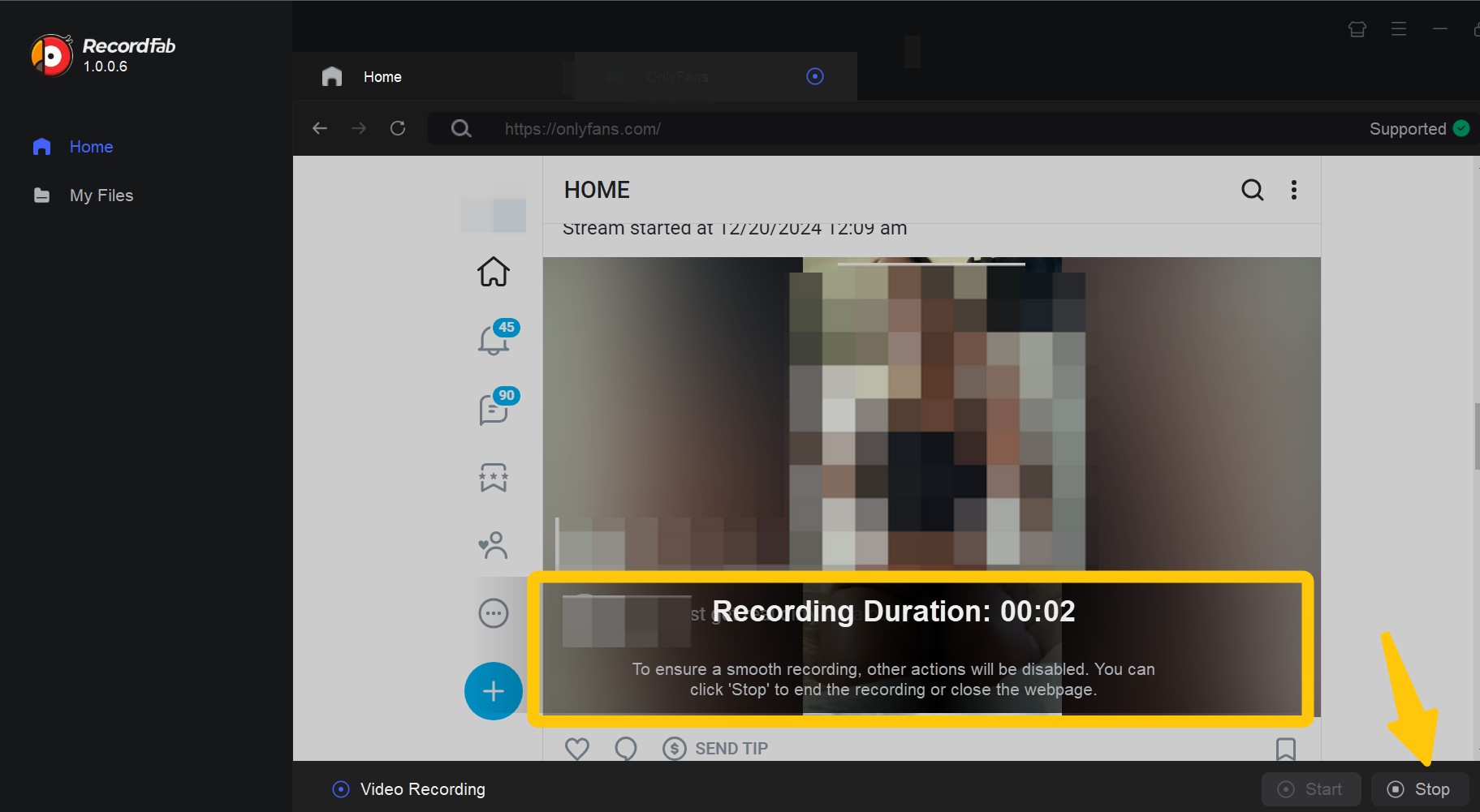 meilleur téléchargeur onlyfans : recordfab
