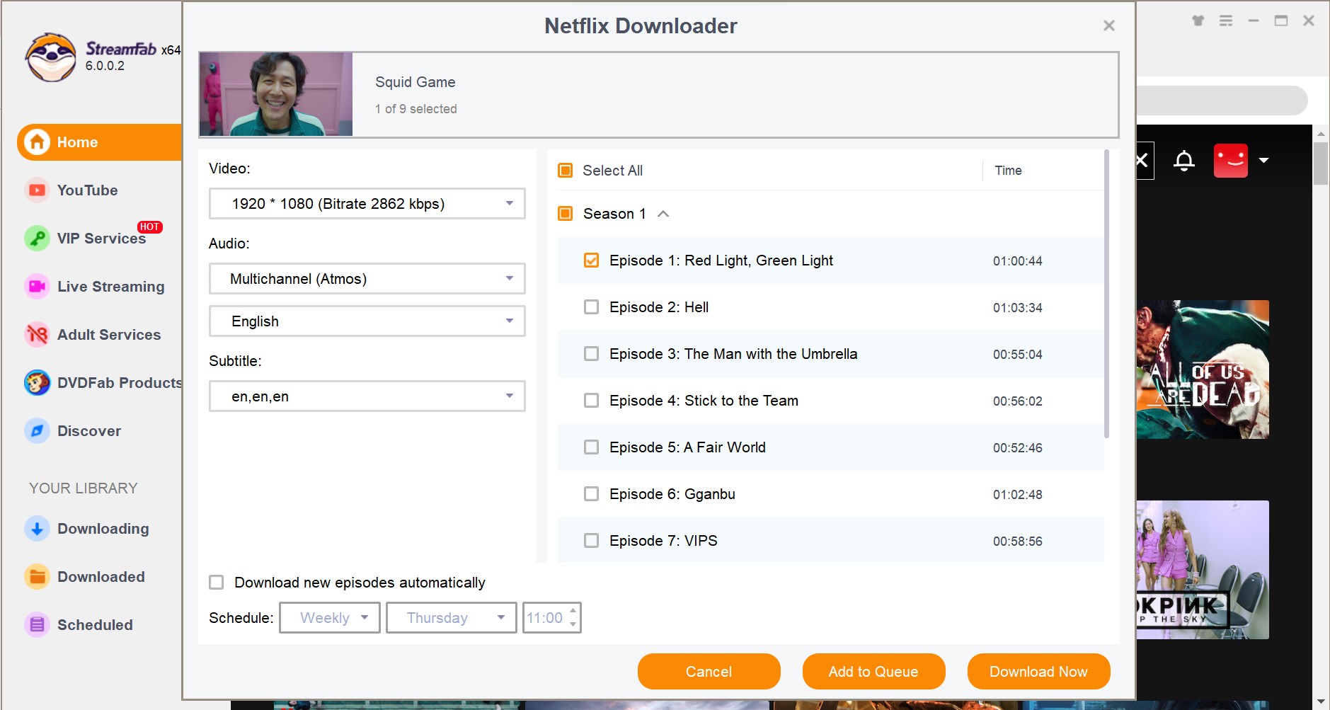 Comment enregistrer l'écran de Netflix: streamfab