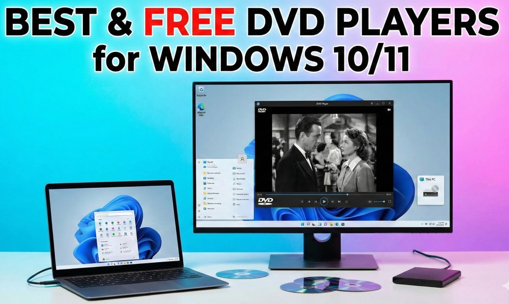 8 Best Free DVD Players for Windows 10/11 [2026 Expert Review]
