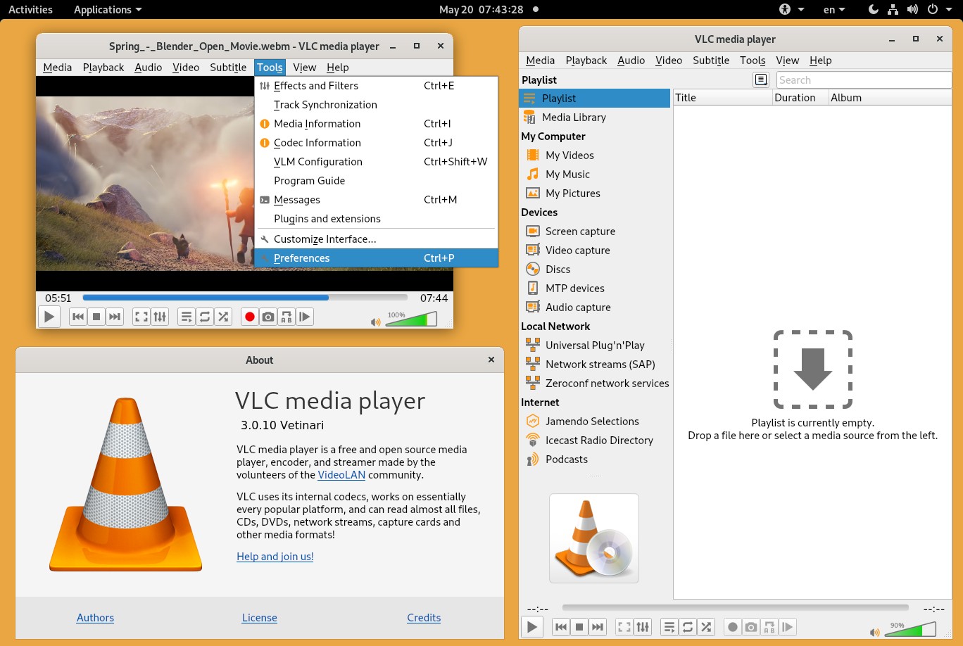 VLC media player - décodeur DVD gratuit pour Windows XP