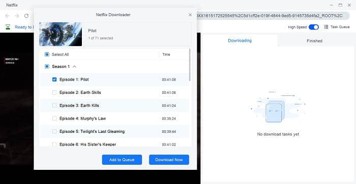 Download streaming videos from Netflix