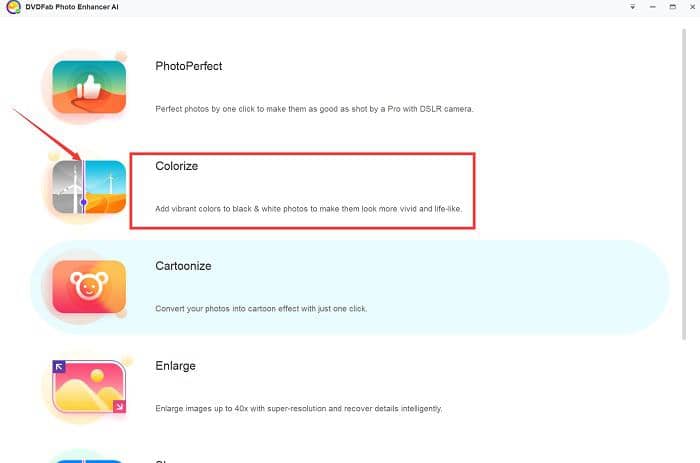 Colorize black and white photos