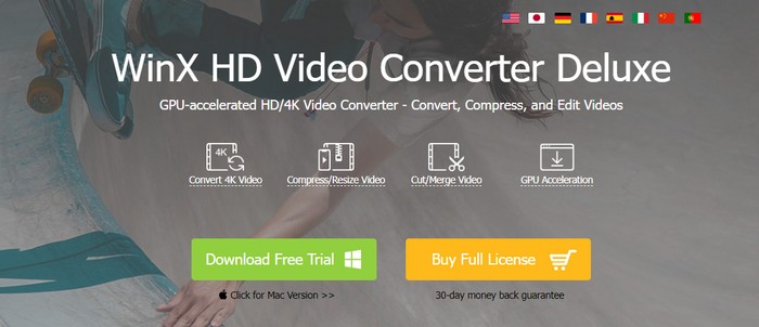 compress video software:2. WinX HD Video Converter Deluxe