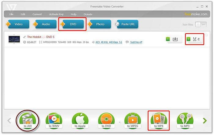 免費DVD轉MP4軟體推薦：Freemake DVD to MP4 Converter