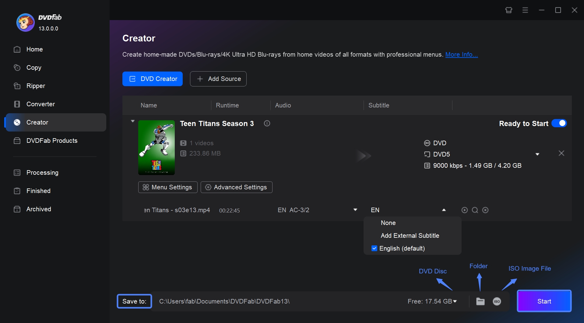 How to Convert MP4 to DVD with DVDFab