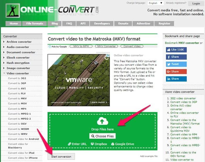 convert mp4 to mkv