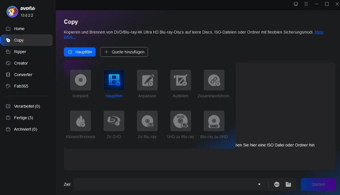 Cinavia von DVD entfernen mit dvdfab