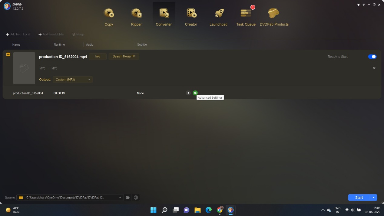 video to mp3:DVDFab Video Converter: Die beste Option zum Video to MP3 Converter Download
