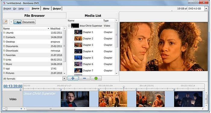 Top 7 des meilleurs logiciels de gravure et création de DVD gratuits:Bombono DVD