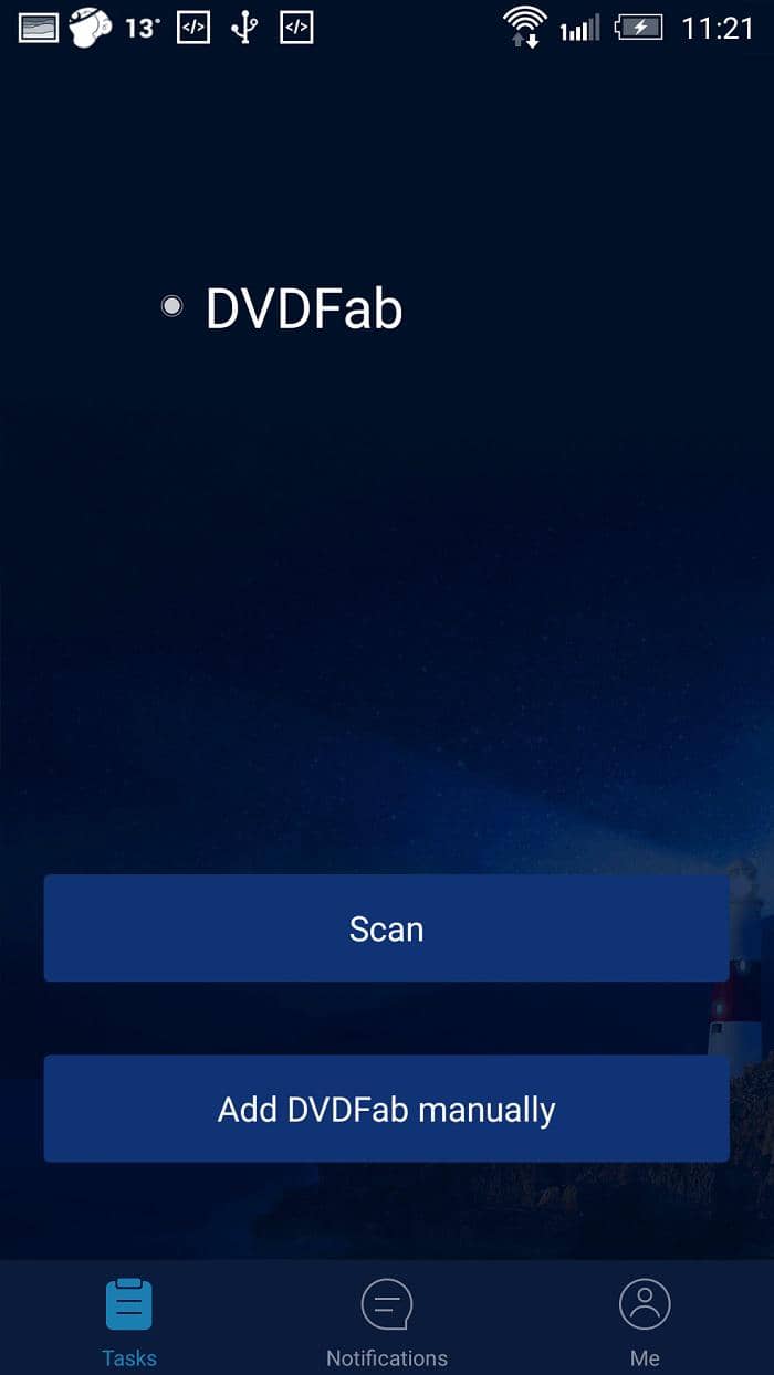 Interface of DVDFab 13 DVDFab Remote