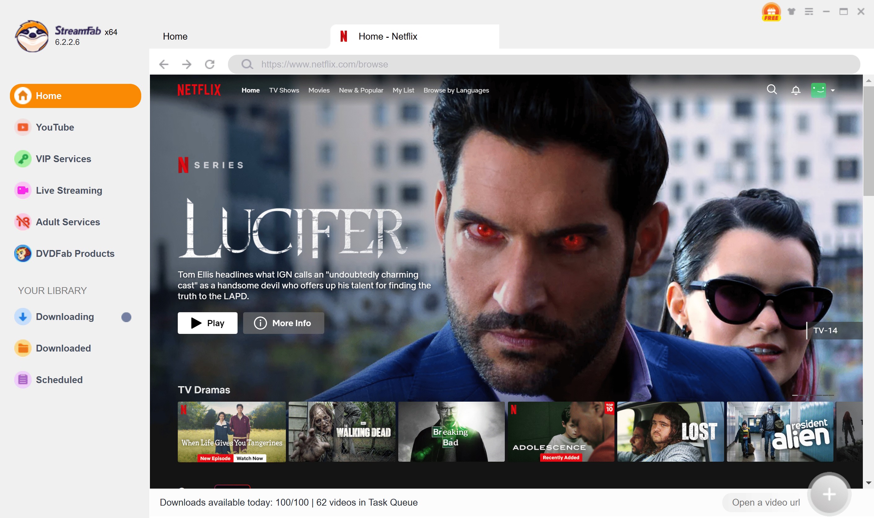how to use StreamFab to download MP4 movies