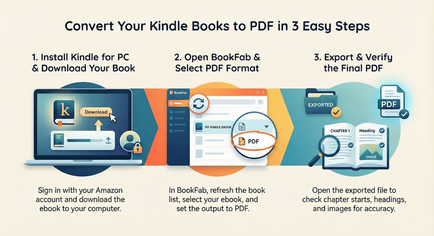 How to convert AZW3 to PDF with BookFab