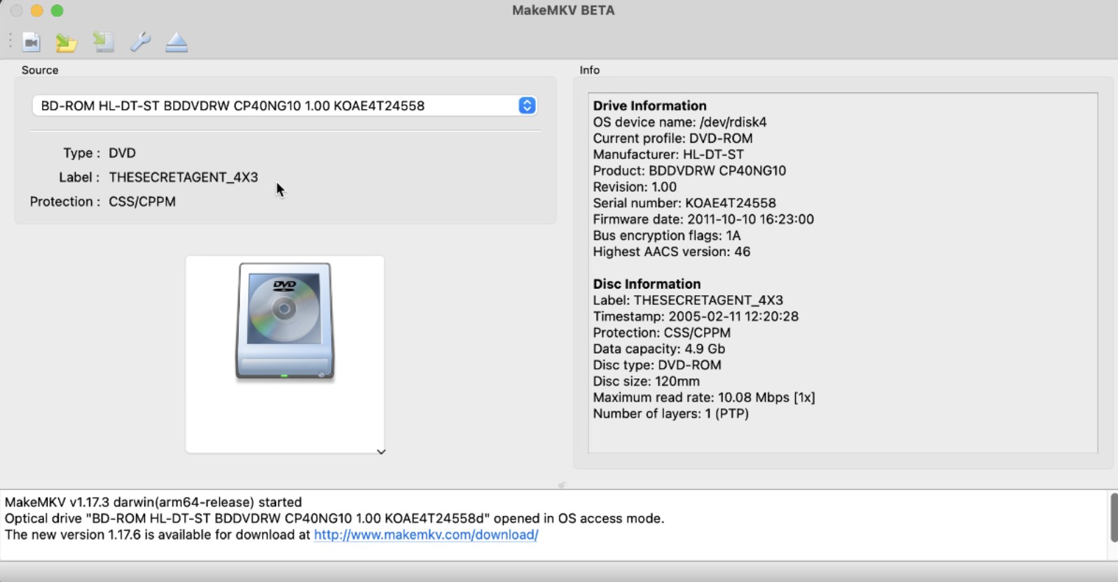 Étapes pour ripper des DVD avec MakeMKV