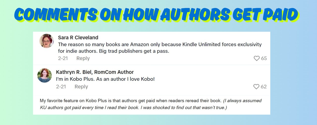 Kindle Unlimited vs. Kobo Plus: Kommentare von Autoren