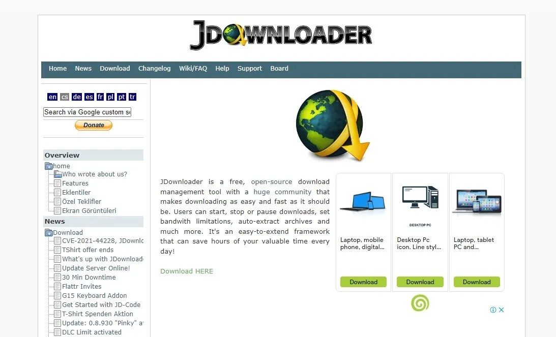 Téléchargeur vidéo porno: Jdownloader