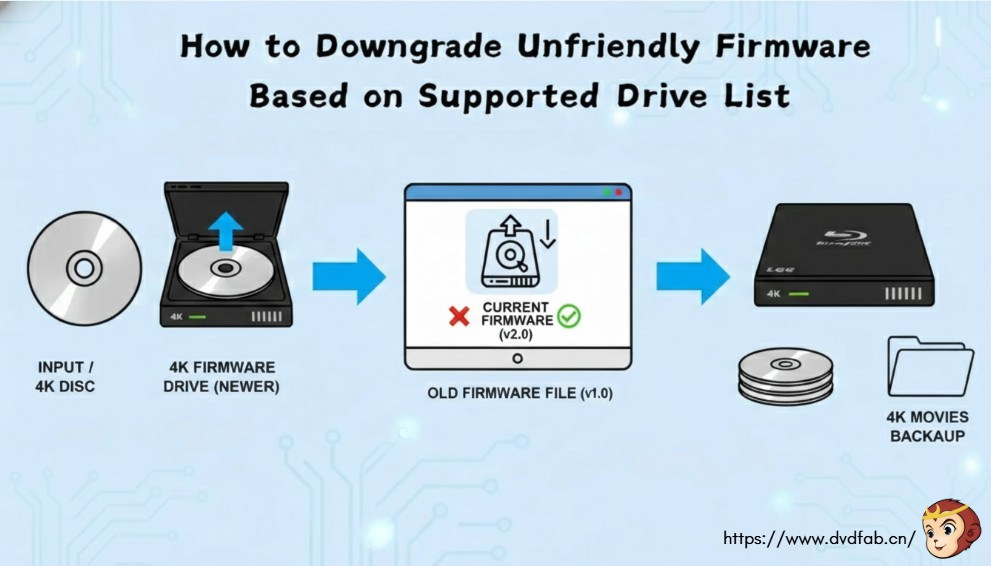 How to Downgrade Unfriendly Firmware Based on Supported Drive List
