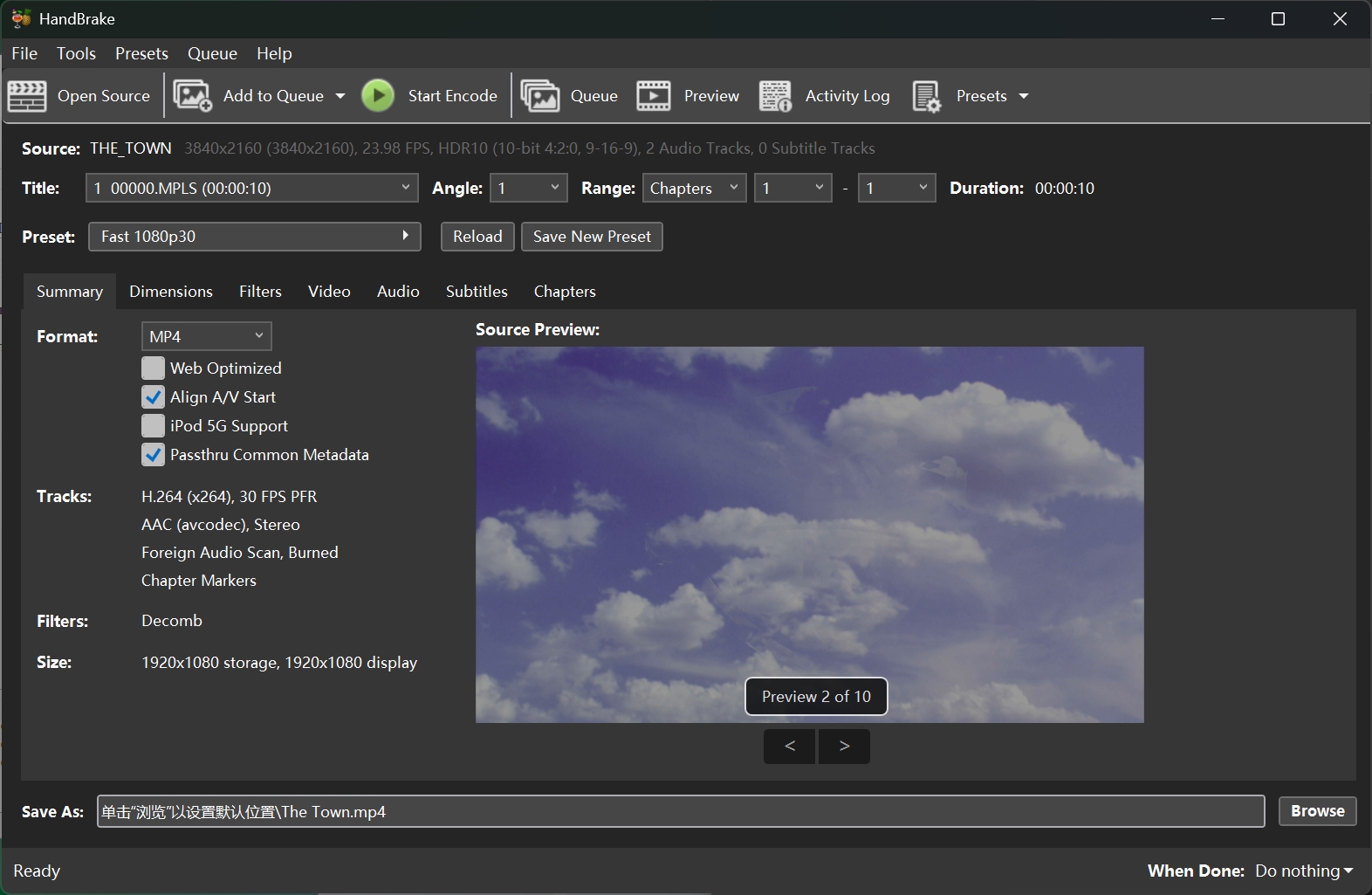UHD Ripper Software Review: HandBrake
