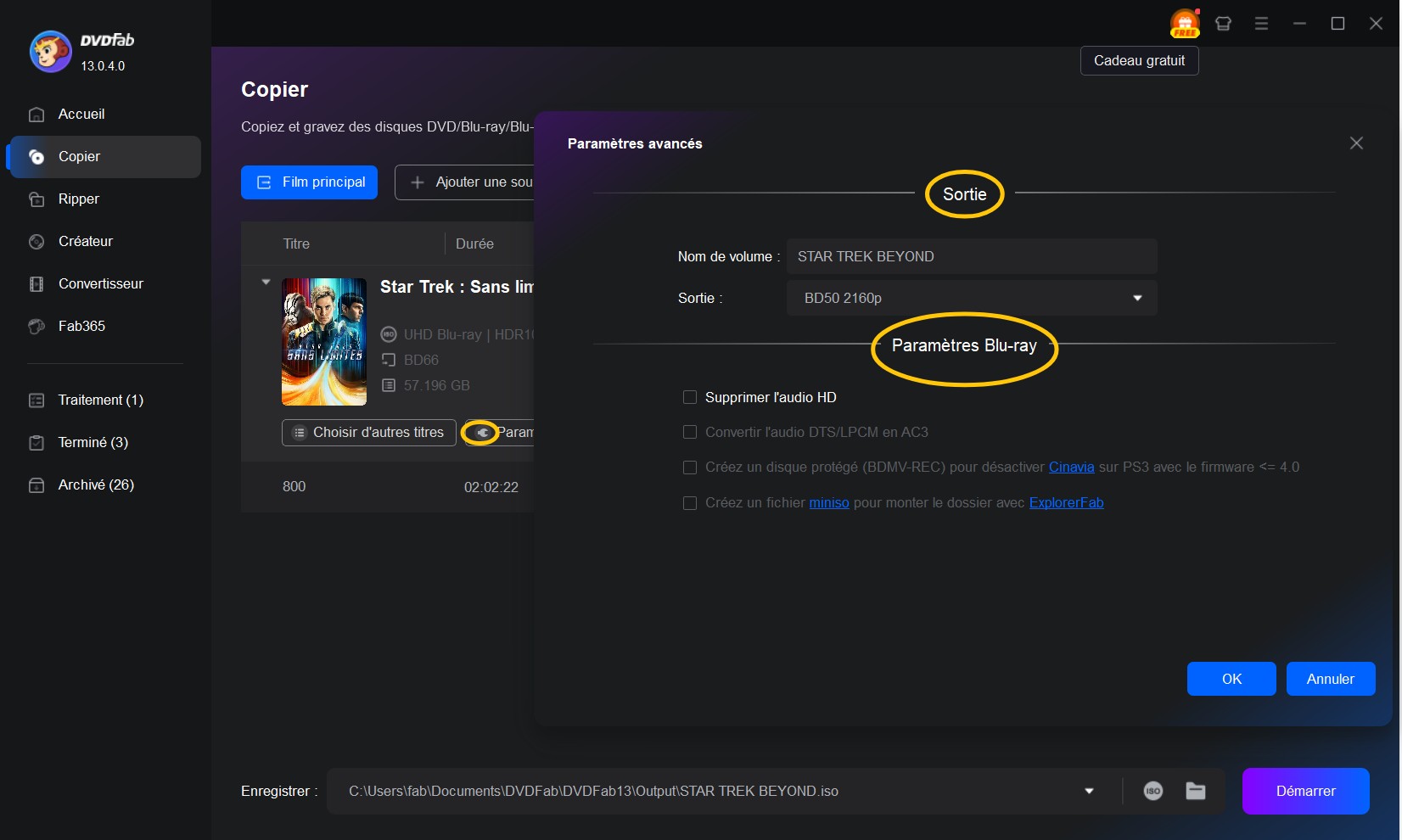 Copier Blu-ray avec un logiciel de copie Blu-ray gratuit
