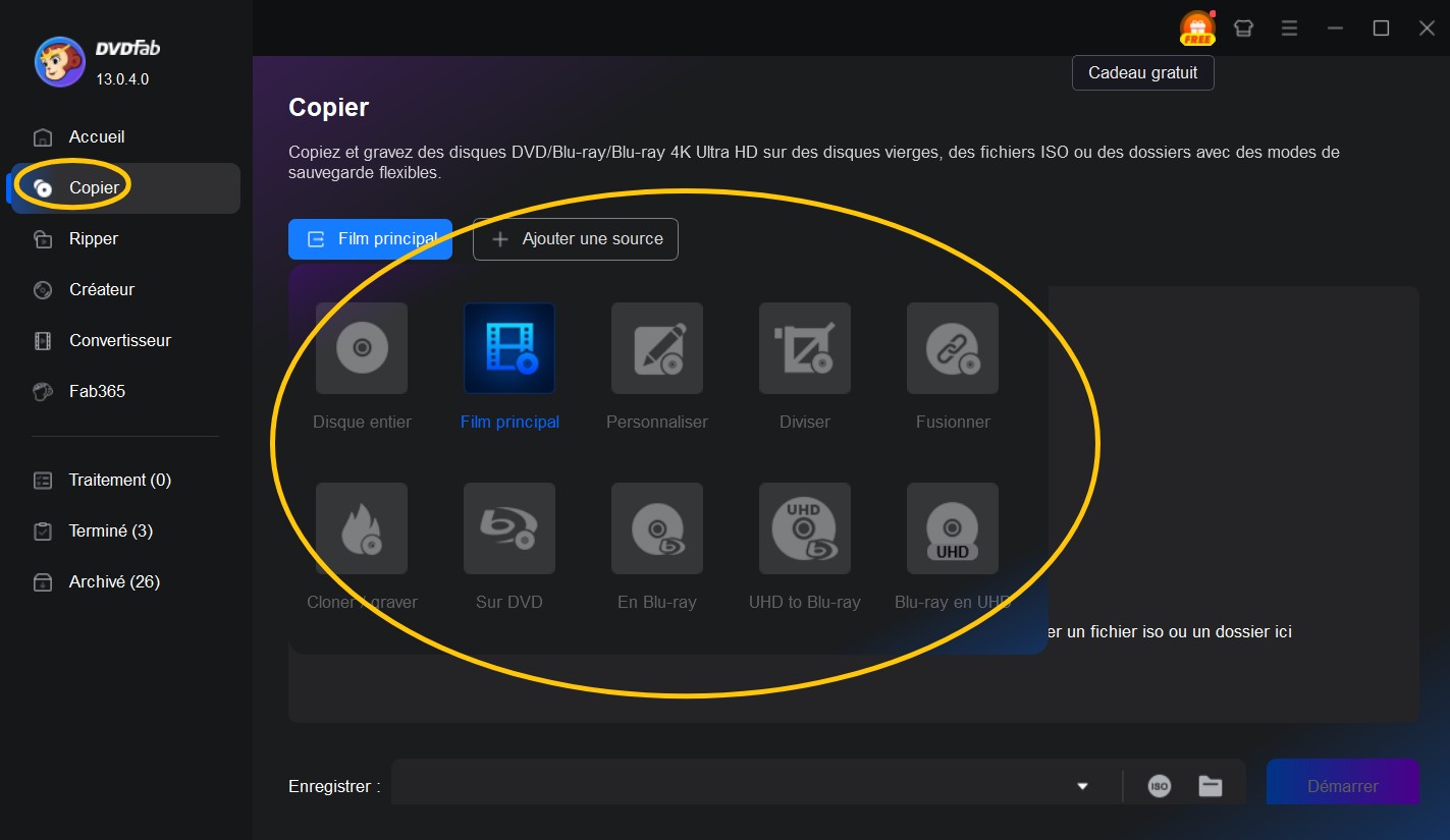 Copier Blu-ray avec un logiciel de copie Blu-ray gratuit