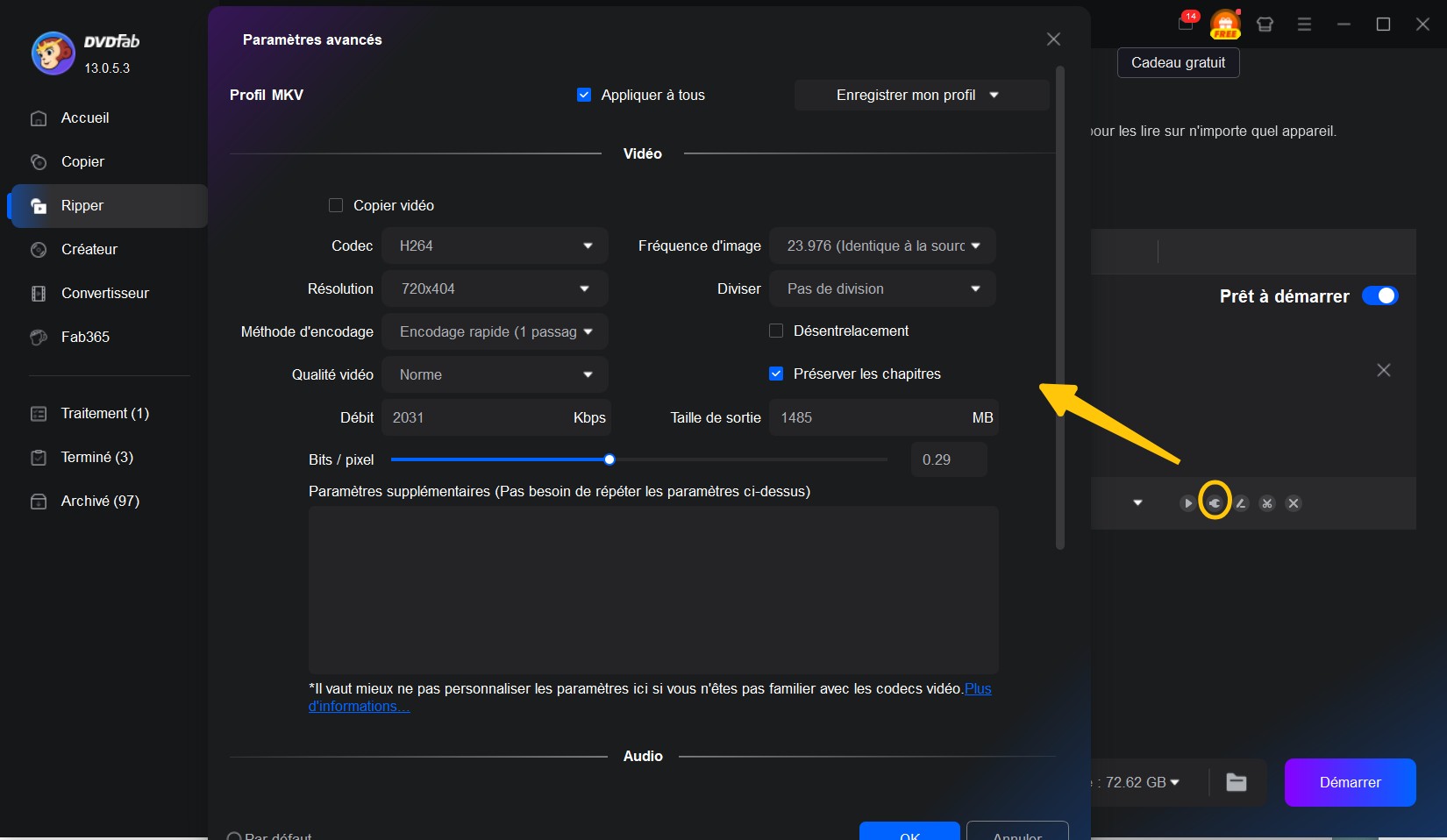 convertir dvd en mkv avec dvd ripper