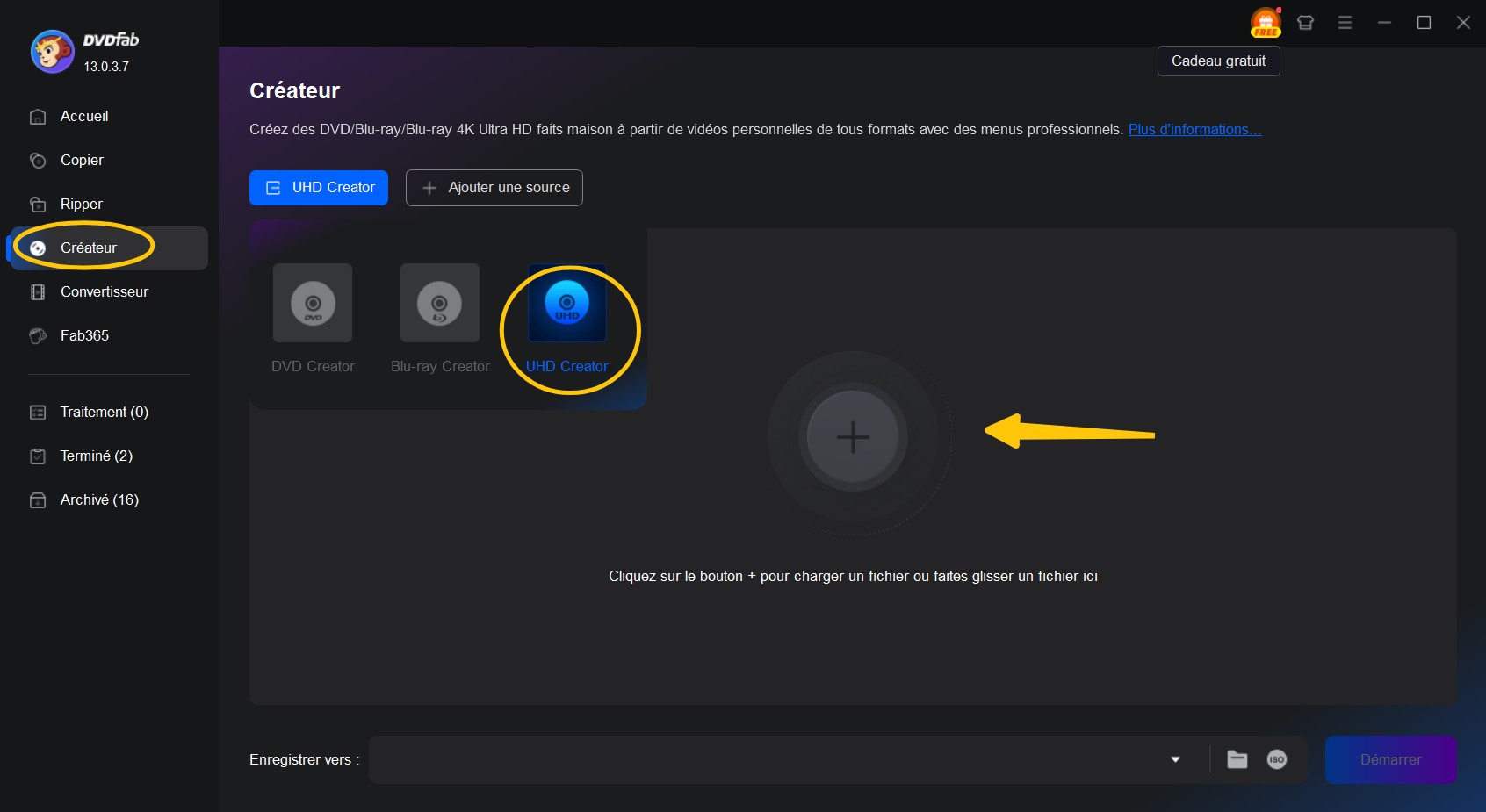 Créateur UHD DVDFAB