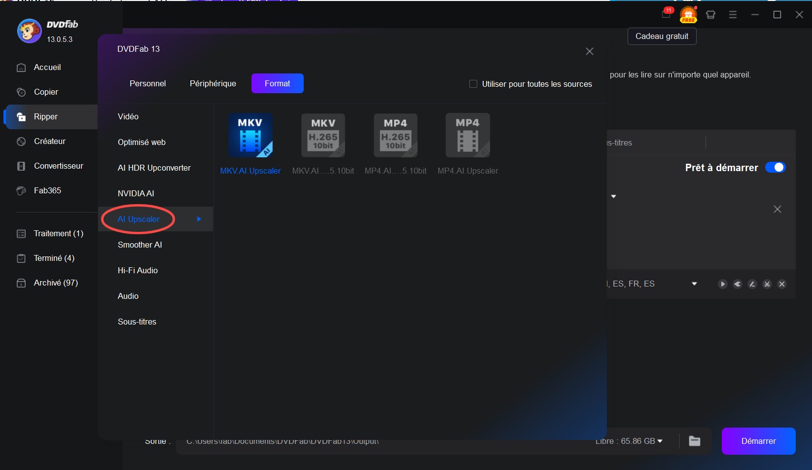 Comment upscaler vos vidéos en 4K/8K avec DVDFab AI Upscaler