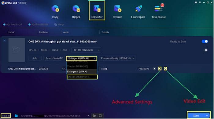 comment augmenter la résolution vidéo avec des amplificateur sde qualité vidéo:4. Augmenter la résolution vidéo lors de la conversion des formats vidéo