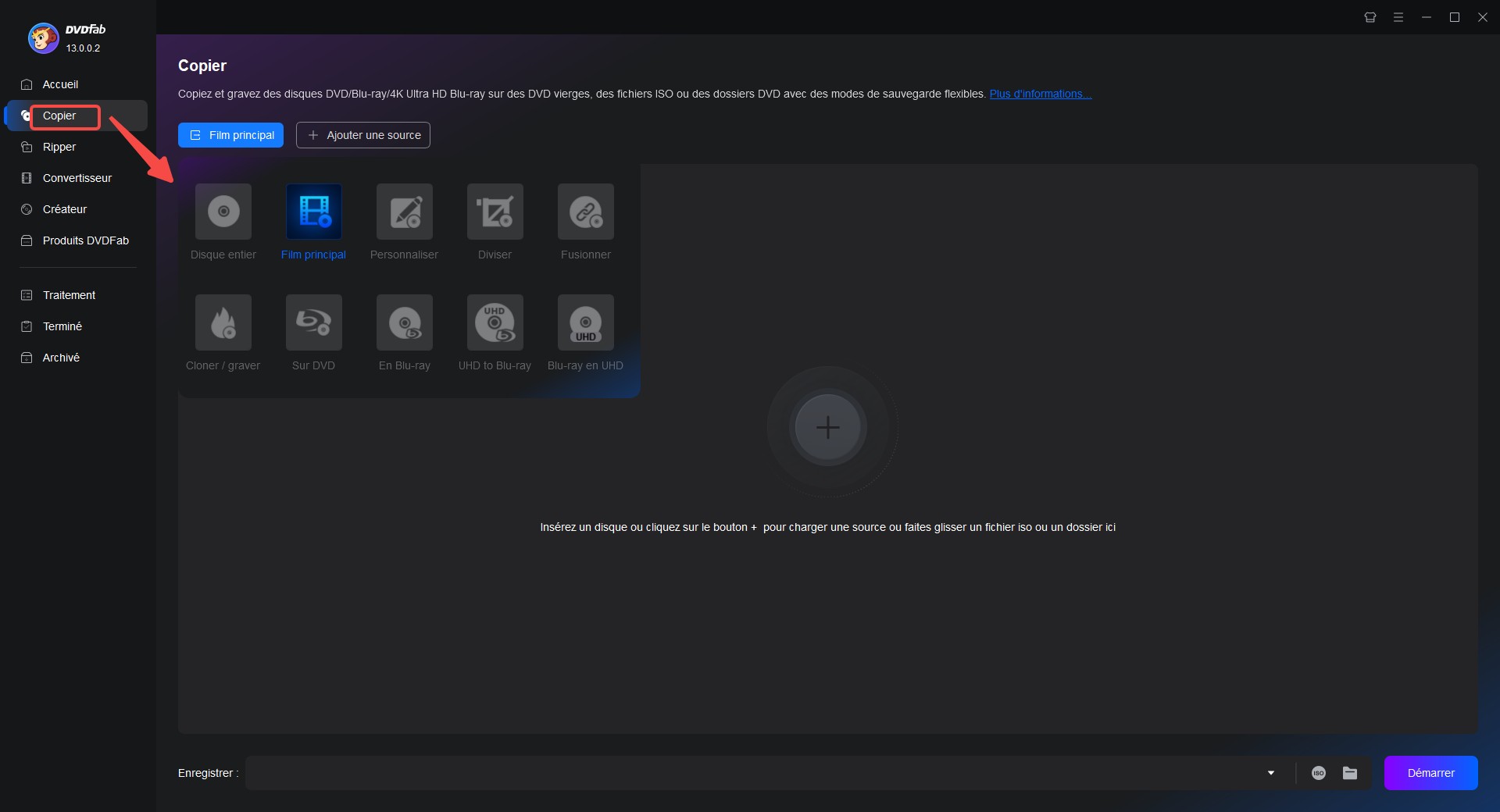 Comment créer un ISO avec DVDFab DVD Copy