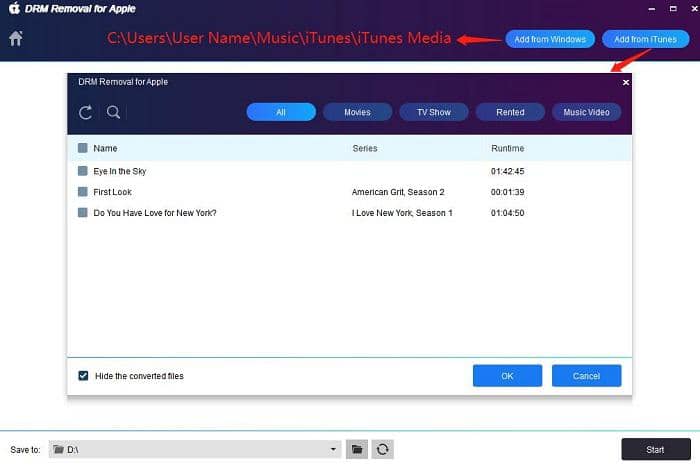 M4V vs MKV:Étapes de la suppression des DRM