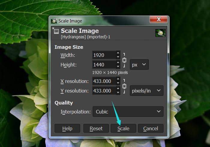 How to increase resolution of image