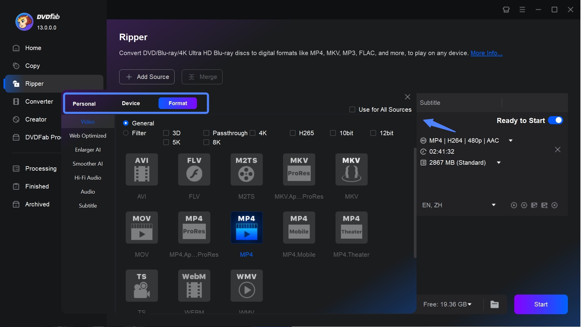 How to Convert ISO to MKV with DVDFab