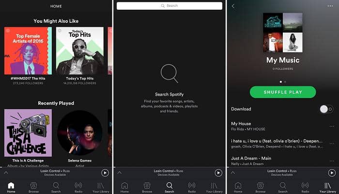 offline music player on both ios and android