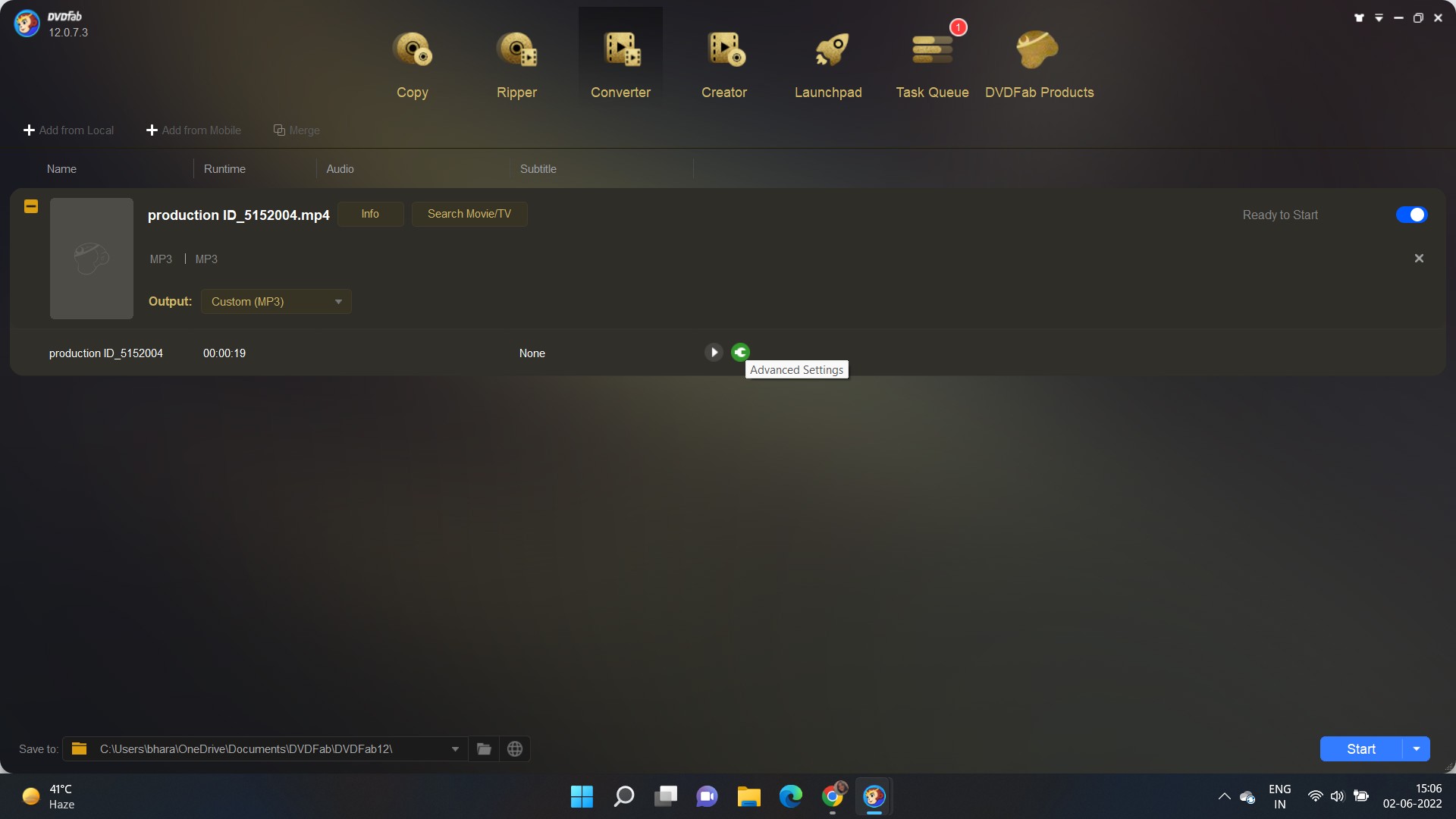 Video to mp3 converter free download:DVDFab Video Converter: Best Option