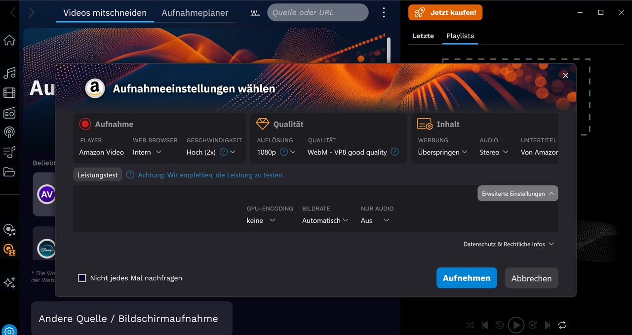 So verwenden wir Audials Movie