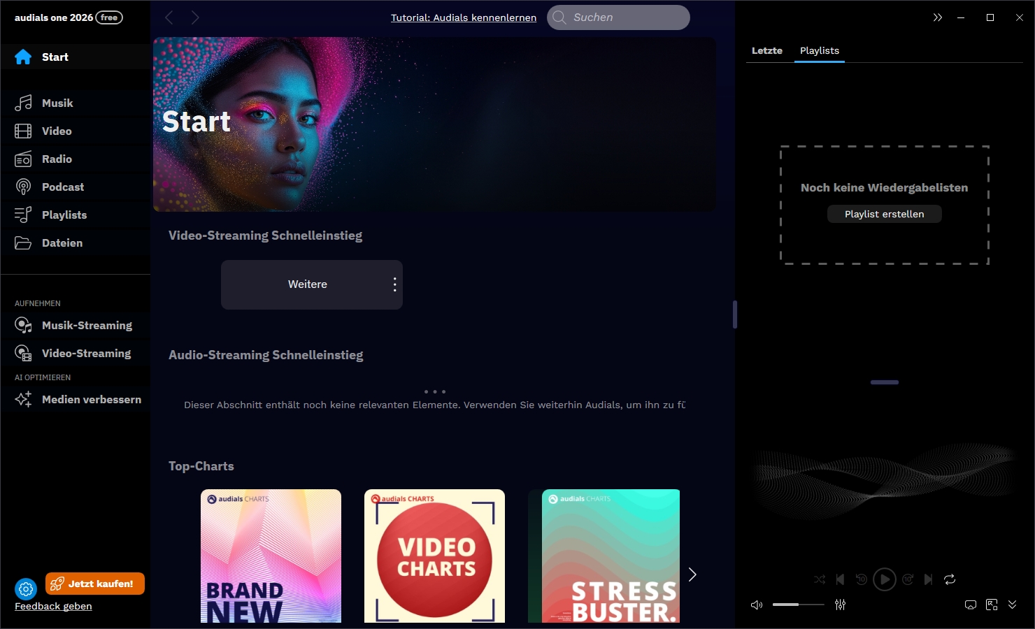 Schritt 1 zur Verwendung von Audials One Testversion