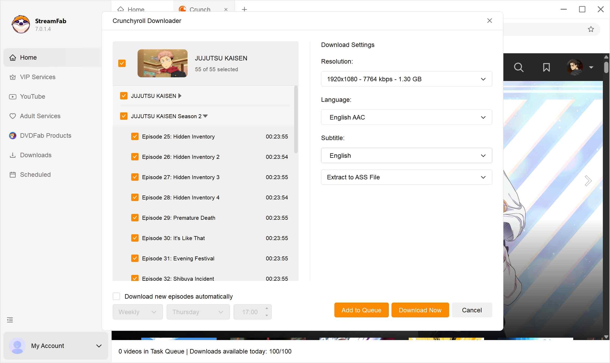 Top GUI-basierte Crunchyroll Downloader