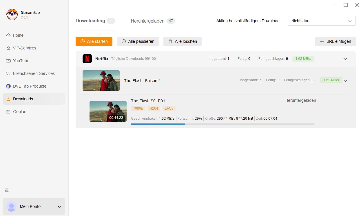 Herunterladen von Netflix-Filmen auf Laptop ohne Einschränkungen