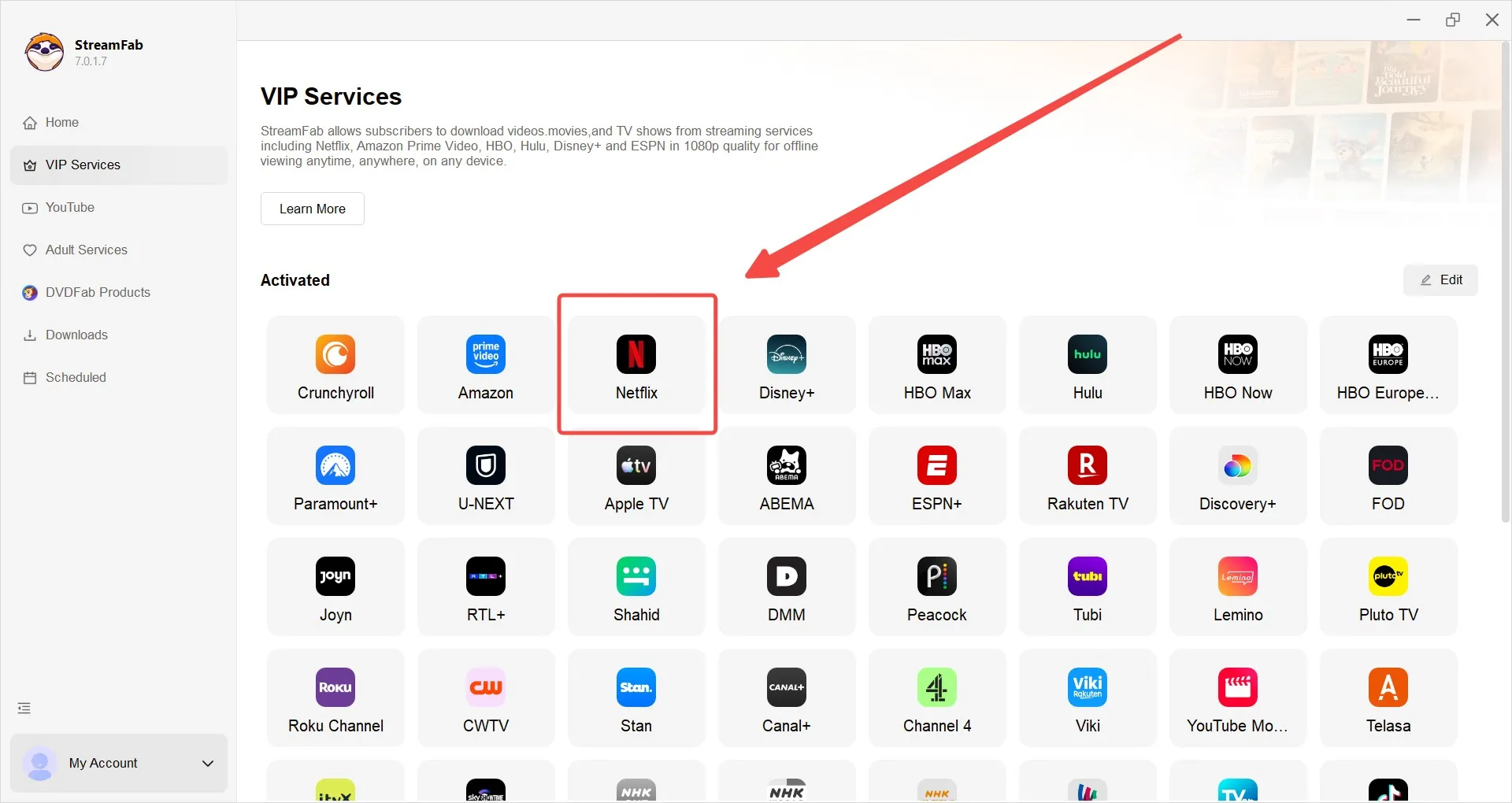 a guide image of how to use one of the best 4k video downloaders: streamfab