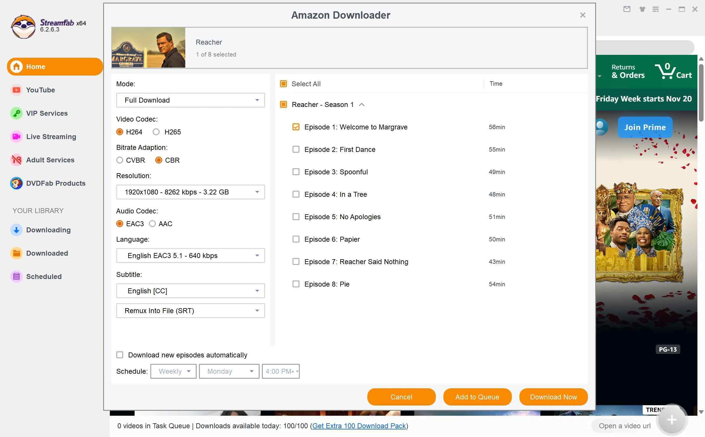 noteburner amazon video downloader review: how to use streamfab the alternative step 3
