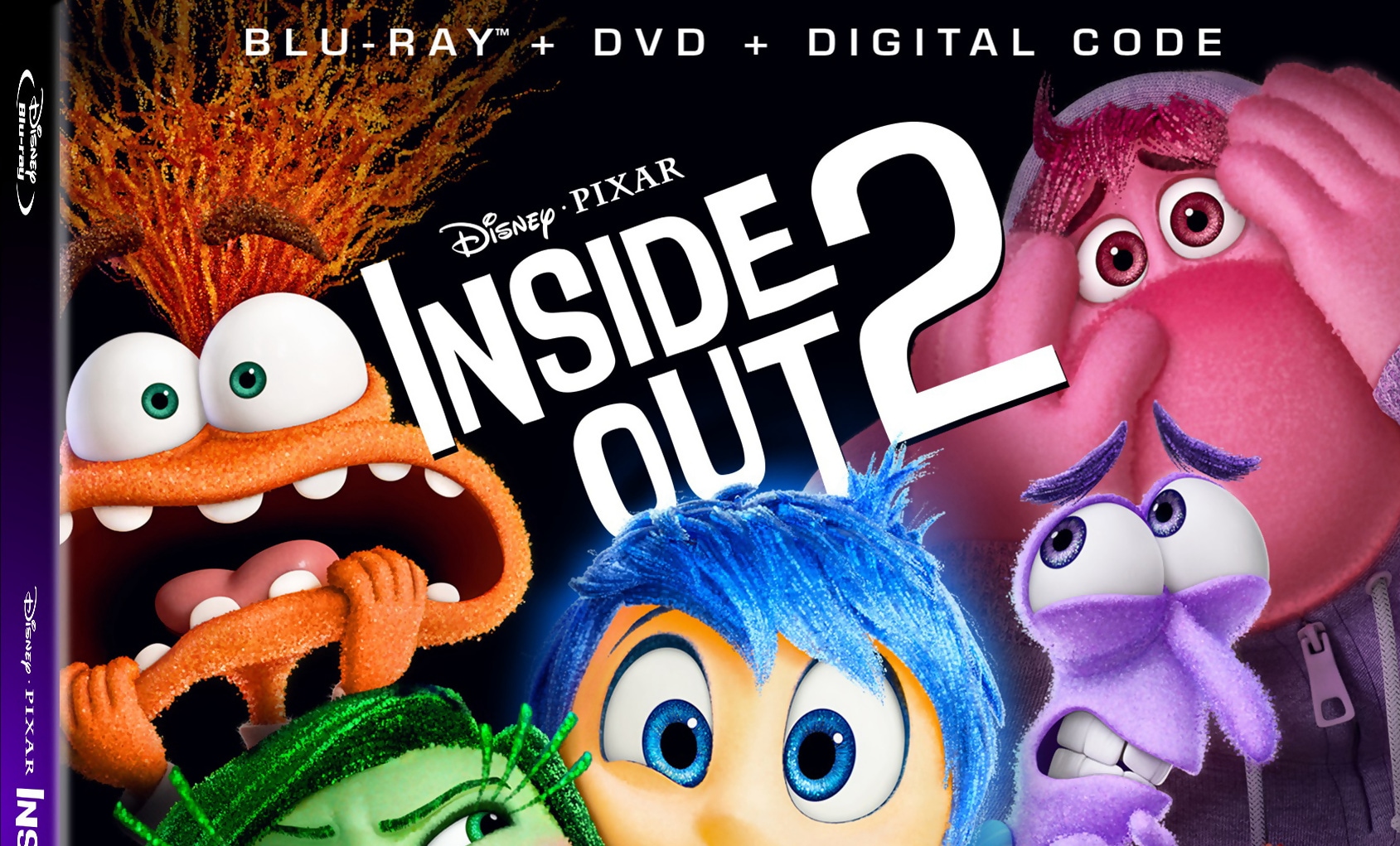 Poster for Inside Out 2, the best family movie on YouTube in 2024.