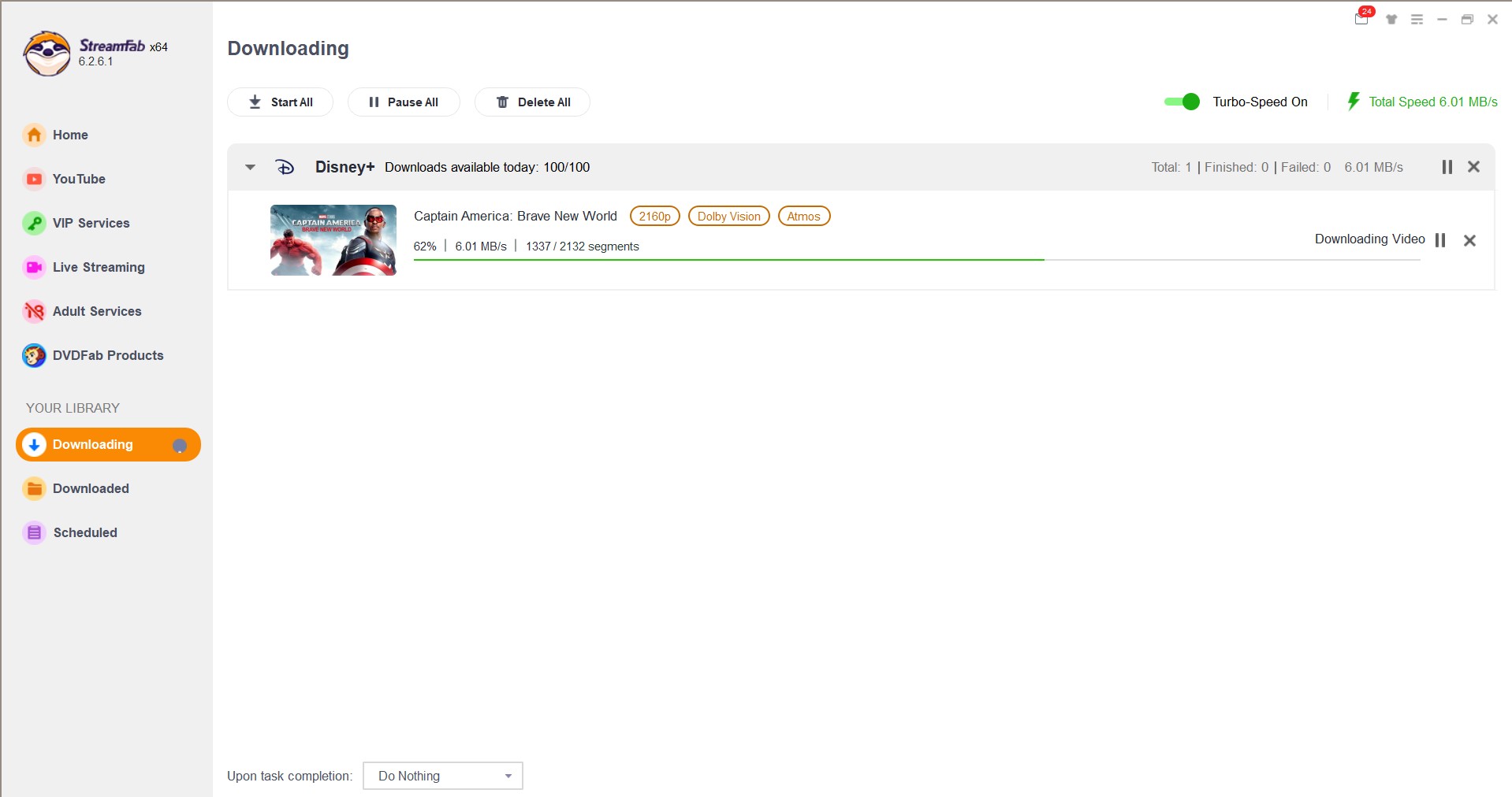 steps to watch disney plus offline with streamfab