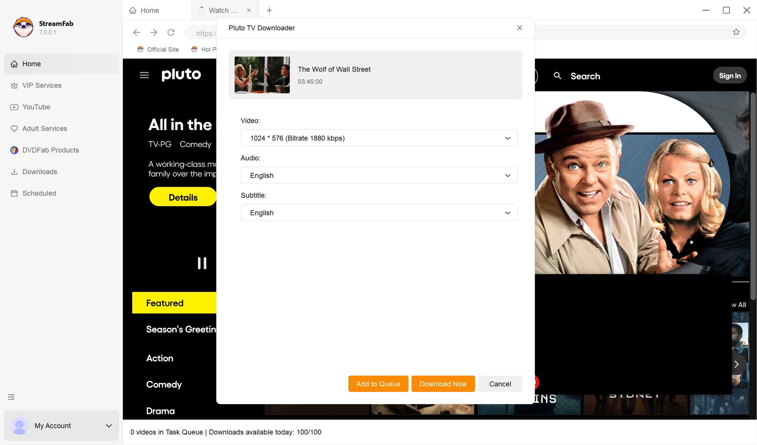 does pluto tv have commercials:How to use StreamFab Pluto TV downloader?