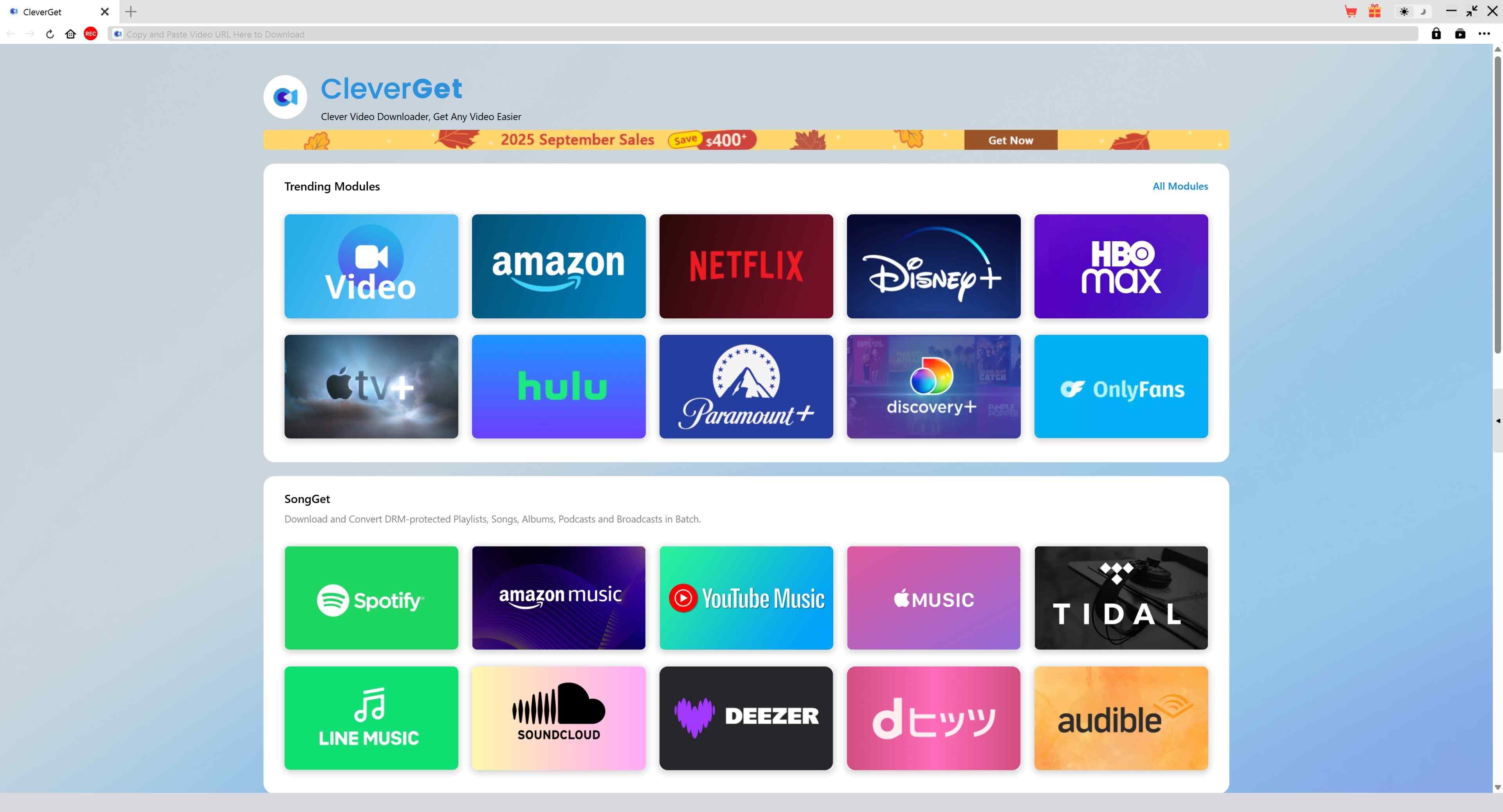 step 1 to use cleverget, one of the free drm removals