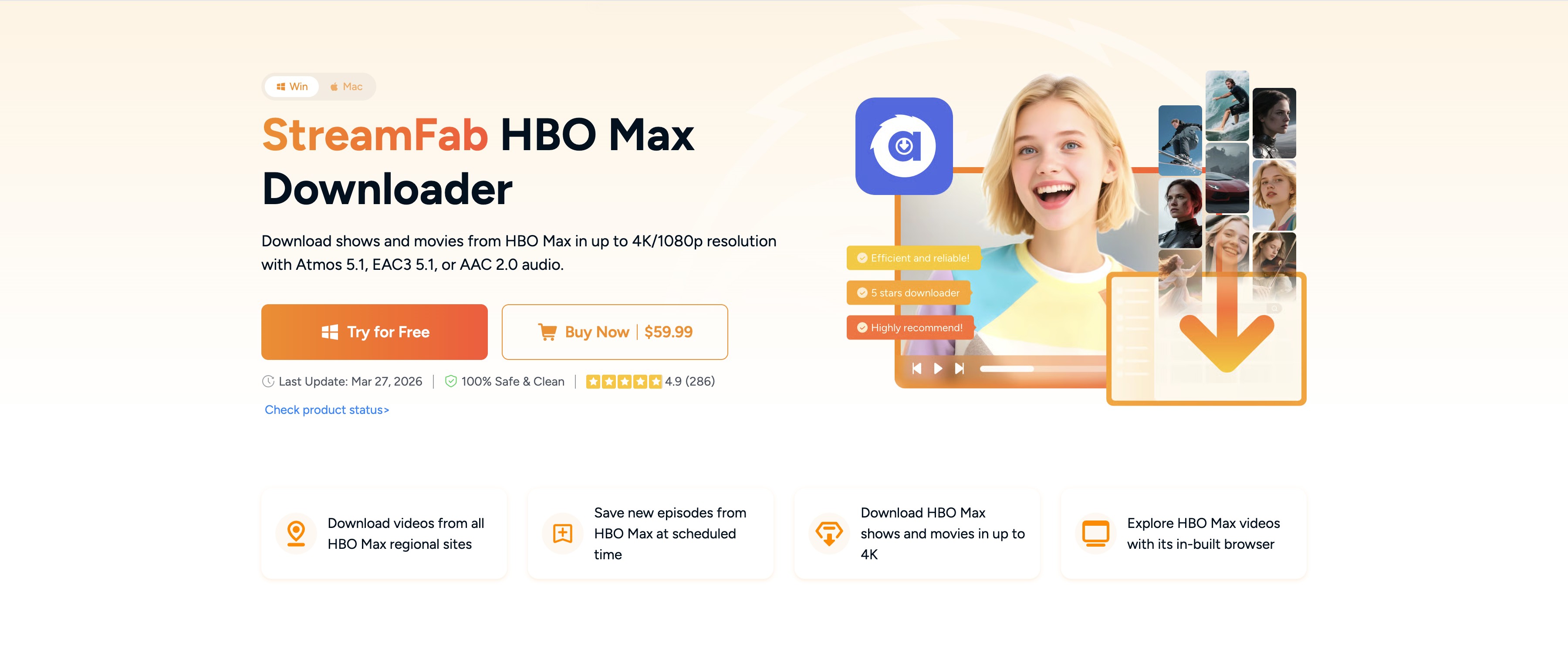 4K Offline Alternative: StreamFab hbo max downloader